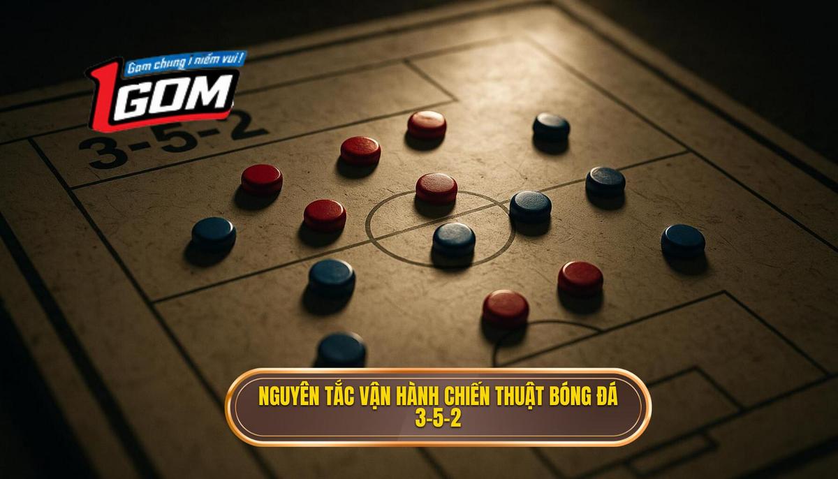 Các nguyên tắc vận hành Chiến thuật bóng đá 3-5-2 tấn công