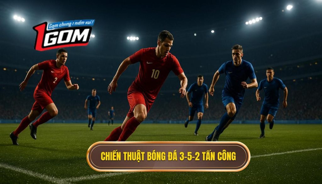 Chiến thuật bóng đá 3-5-2 tấn công